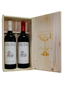 Domaine Ceptura Blanc si Rouge in Cutie Lemn Cadou | Davino | Dealu Mare